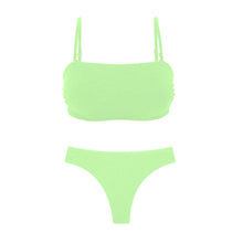 Cargar imagen en el visor de la galería, Product Front: Rio De Sol Ensemble Set Sand-Menta Bandeau-Reto Nice-Fio