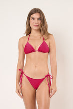 Cargar imagen en el visor de la galería, Model Front: Rio De Sol Ensemble Set Shimmer-Desejo Tri-Inv Cheeky-Tie