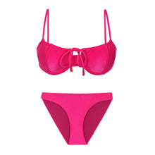 Cargar imagen en el visor de la galería, Product Front: Rio De Sol Ensemble Set Shimmer-Olinda Balconet-Tie Essential-Comfy