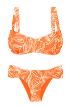 Cargar imagen en el visor de la galería, Product Front: Rio De Sol Ensemble Set Trail-Orange Amelia Baobi