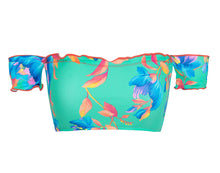 Cargar imagen en el visor de la galería, Product Front: Rio De Sol Haut Top Acqua Flora Off Shoulder