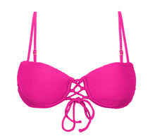 Cargar imagen en el visor de la galería, Product Front: Rio De Sol Haut Top Cotele-Amaranto Balconet-Pushup