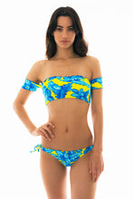 Cargar imagen en el visor de la galería, Image 06: Rio De Sol Haut Top Palmeira Azul Off Shoulder