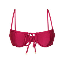 Cargar imagen en el visor de la galería, Product Front: Rio De Sol Haut Top Shimmer-Desejo Balconet-Tie