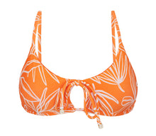 Cargar imagen en el visor de la galería, Product Front: Rio De Sol Haut Top Trail-Orange Tank-Tie