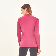 Cargar imagen en el visor de la galería, Model Back: Uv Line T-Shirt Longsleeve Sport Fit Fuchsia Upf50+