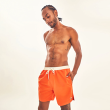 Cargar imagen en el visor de la galería, Gallery: Uv Line Bermuda / Short Pour Homme Shorts Boxer Orange Upf50+