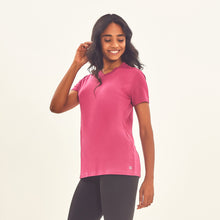 Cargar imagen en el visor de la galería, Image 02: Uv Line Fitness Haut T-Shirt Sport Fit Fuchsia Upf50+