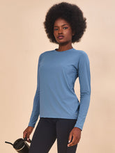 Cargar imagen en el visor de la galería, Image 02: Uv Line T-Shirt Longsleeve Uvpro Indigo Upf50+
