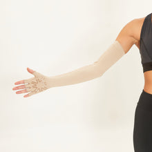 Cargar imagen en el visor de la galería, Image 05: Uv Line Gants Extra Long Gloves Uni Chocolate Upf50+
