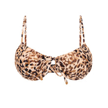 Cargar imagen en el visor de la galería, Product Front: Rio De Sol Haut Top Leopard Balconet-Tie
