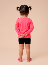 Cargar imagen en el visor de la galería, Model Back: Uv Line T-Shirt Longsleeve Baby Pink Fluor Upf50+
