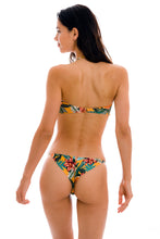 Cargar imagen en el visor de la galería, Model Back: Rio De Sol Ensemble Set Lis Bandeau-Pli Cheeky-Fixa
