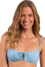 Cargar imagen en el visor de la galería, Gallery: Rio De Sol Haut Top Dots-Sky Balconet-Tie
