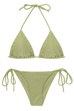 Cargar imagen en el visor de la galería, Set Oliva Tri-Inv Cheeky-Tie
