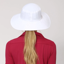 Cargar imagen en el visor de la galería, Model Back: Uv Line Chapeau Souple/Capeline Hat Lyon Nac L Fem White Upf50+
