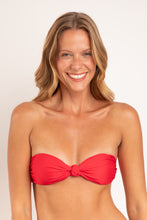Cargar imagen en el visor de la galería, Gallery: Rio De Sol Haut Top Microfibra-Chic-Red Bandeau-Joy
