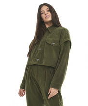 Cargar imagen en el visor de la galería, Image 04: Alto Giro Fitness Haut Jaqueta Cropped Colete Stretch Verde Kalamata
