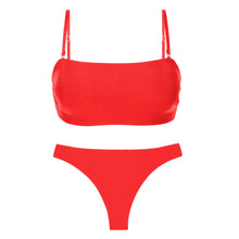 Cargar imagen en el visor de la galería, Product Front: Rio De Sol Ensemble Set Rouge Bandeau-Reto Nice-Fio
