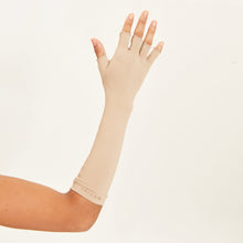 Cargar imagen en el visor de la galería, Image 02: Uv Line Gants Long Gloves Uni Chocolate Upf50+
