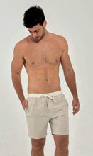 Cargar imagen en el visor de la galería, Product Front: Uv Line Bermuda / Short Pour Homme Shorts Acqua Boxer Areia Upf50+
