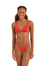 Cargar imagen en el visor de la galería, Model Front: Rio De Sol Ensemble Set Malibu-Chili Tri-Duo Mini-Duo
