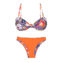 Cargar imagen en el visor de la galería, Product Back: Rio De Sol Ensemble Set Garden-Flower Bandeau-Joy Essential
