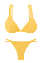 Cargar imagen en el visor de la galería, Product Front: Rio De Sol Ensemble Set Malibu-Yellow Tri-Duo Mini-Duo
