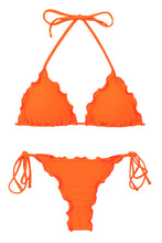 Cargar imagen en el visor de la galería, Product Front: Rio De Sol Ensemble Set Dots-Orange Frufru-Fio
