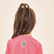 Cargar imagen en el visor de la galería, Image 04: Uv Line T-Shirt Acqua Qr Code Chiclete Fluor Upf50+
