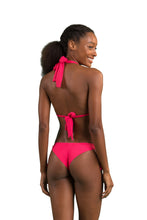 Cargar imagen en el visor de la galería, Model Back: Rio De Sol Bas Bottom Dots-Virtual-Pink Italy
