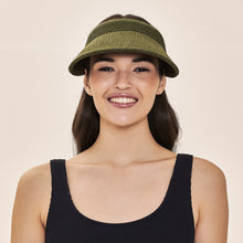Cargar imagen en el visor de la galería, Model Front: Uv Line Visière Visor Brunei Verde Militar Upf50+
