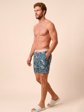 Cargar imagen en el visor de la galería, Image 03: Uv Line Bermuda / Short Pour Homme Shorts Acqua Boxer Tie Dye Blue Upf50+
