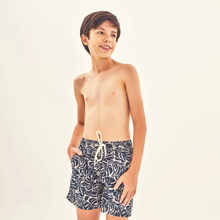 Cargar imagen en el visor de la galería, Model Front: Uv Line Maillot De Bain Garçon Shorts Kids Costela Aco Upf50+
