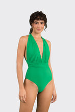 Cargar imagen en el visor de la galería, Model Front: Rio De Sol Une Pièce Tambourine Marina
