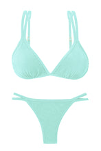 Cargar imagen en el visor de la galería, Product Front: Rio De Sol Ensemble Set Malibu-Menta Tri-Duo Mini-Duo
