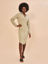 Cargar imagen en el visor de la galería, Image 02: Uv Line Chemise Shirtdress Copenhagen Mescla Areia Upf50+
