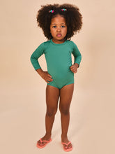 Cargar imagen en el visor de la galería, Image 02: Uv Line Maillot De Bain Bébé Baby Longsleeve Swimsuit Deep Sea Upf50+

