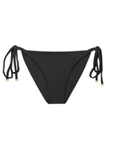 Cargar imagen en el visor de la galería, Product Front: Rio De Sol Bas Bottom Malibu-Black Cheeky-Tie
