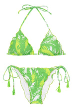 Cargar imagen en el visor de la galería, Product Front: Rio De Sol Ensemble Set Green-Palms Frufru-Comfy
