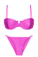 Cargar imagen en el visor de la galería, Product Front: Rio De Sol Ensemble Set Eden-Pink Balconet Cheeky-Fixa
