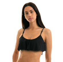 Cargar imagen en el visor de la galería, Gallery: Rio De Sol Haut Top Leopardo Black Babado
