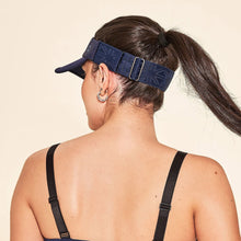 Cargar imagen en el visor de la galería, Model Back: Uv Line Visière Elastic Visor Navy Blue Upf50+
