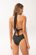 Cargar imagen en el visor de la galería, Model Back: Rio De Sol Une Pièce Linea-Black Mel-Op
