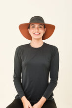 Cargar imagen en el visor de la galería, Image 04: Uv Line Chapeau Souple/Capeline San Diego Preto Caramelo Upf50+
