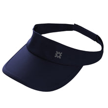 Cargar imagen en el visor de la galería, Product Front: Uv Line Visière Visor Athletic Dry Fem Navy Blue Upf50+
