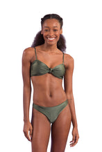 Cargar imagen en el visor de la galería, Model Front: Rio De Sol Haut Top Croco Bandeau-Joy
