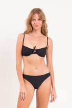 Cargar imagen en el visor de la galería, Model Front: Rio De Sol Bas Bottom Dots-Black Essential-Comfy
