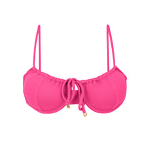 Cargar imagen en el visor de la galería, Product Front: Rio De Sol Haut Top Mtx-Ultrapink Balconet-Tie
