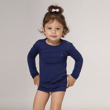 Cargar imagen en el visor de la galería, Image 02: Uv Line T-Shirt Longsleeve Baby Navy Blue Upf50+

